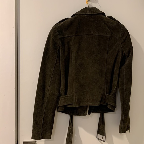 EUC Bagatelle Olive Suede Jacket - Picture 4 of 6